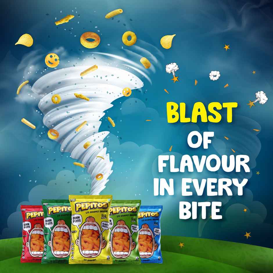 Pepitos Corn Puffs Magic Masala | Spicy & Crunchy