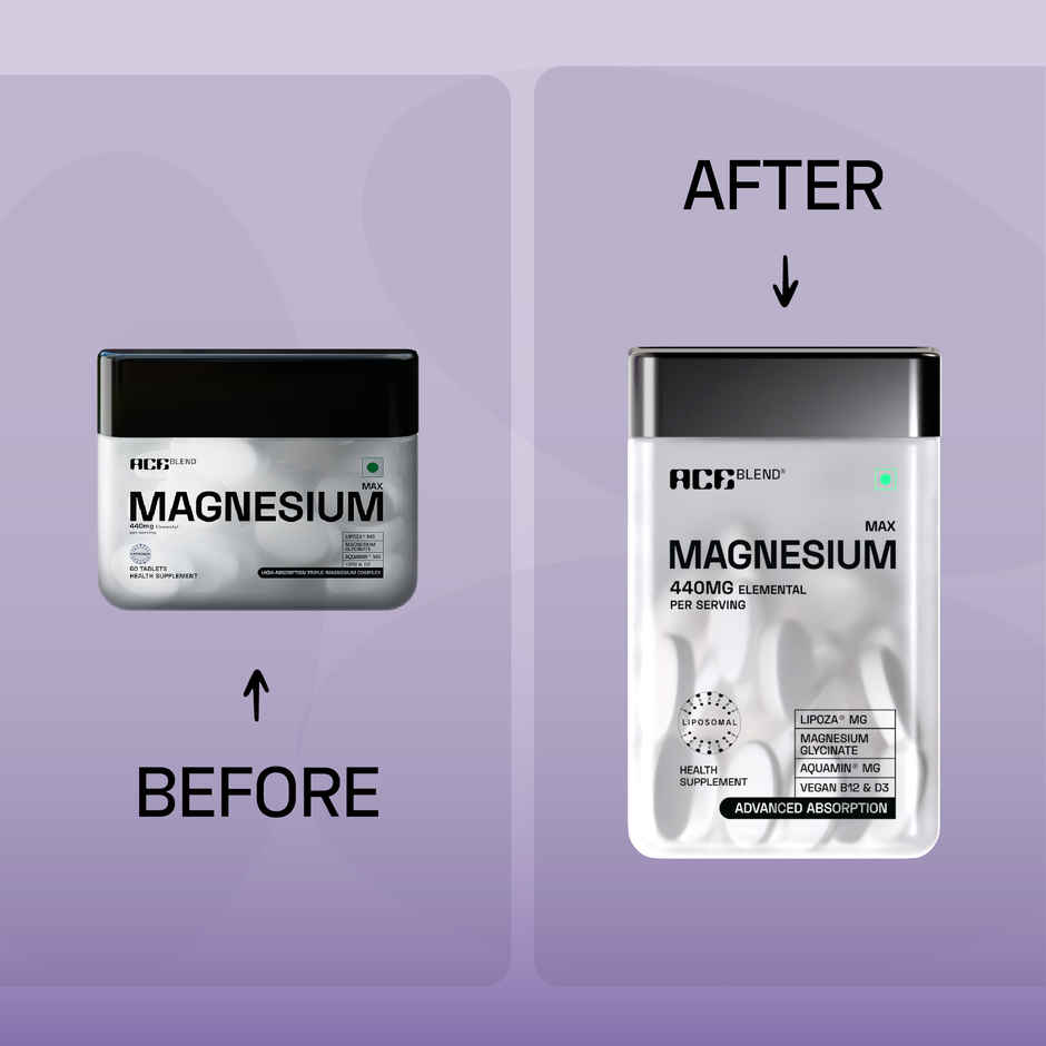 Ace Blend Max Magnesium Tablets | Muscle Recovery & Sleep Support Supplement