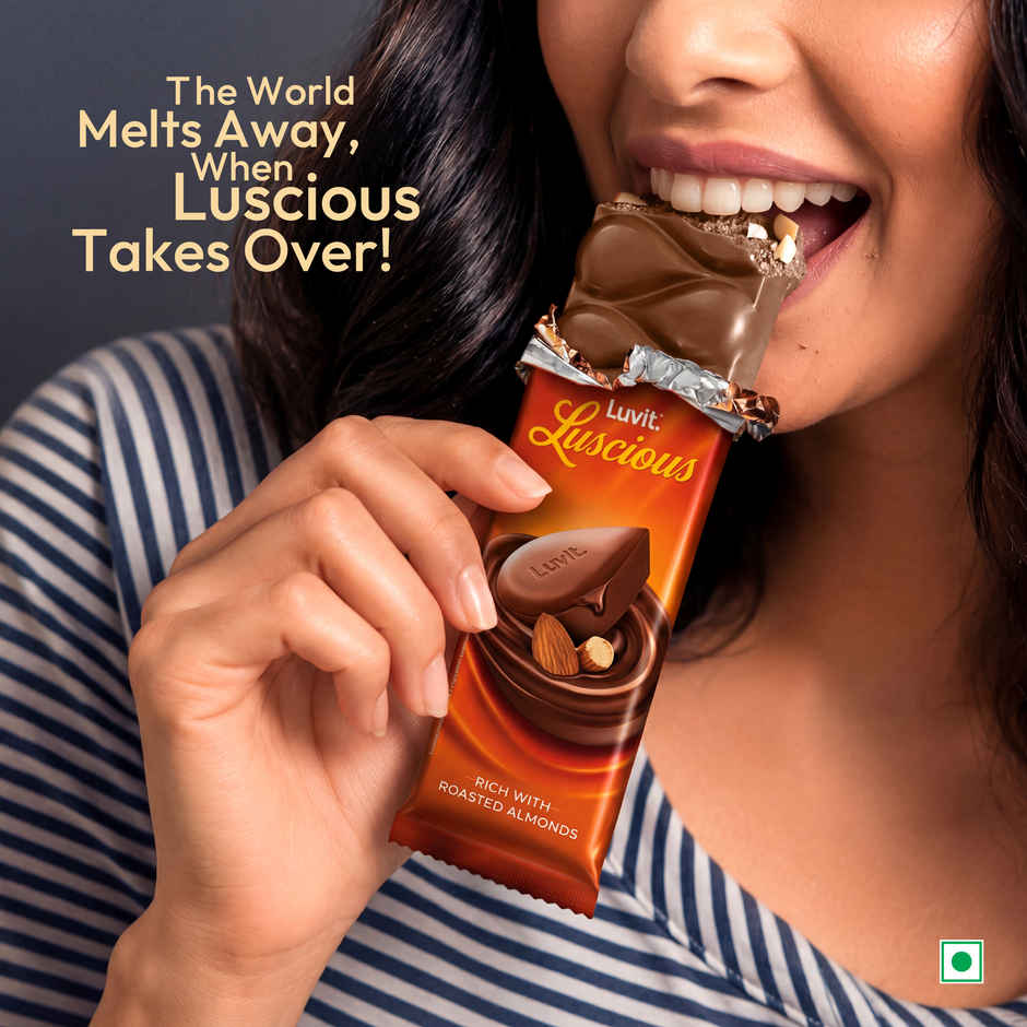 Luvit Luscious Roasted Almond Chocolate Bar