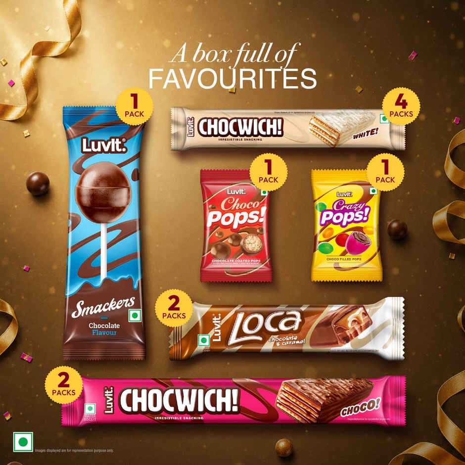 Luvit Goodies Assorted Chocolate Pack | Fun Mix for Gifting & Snacking