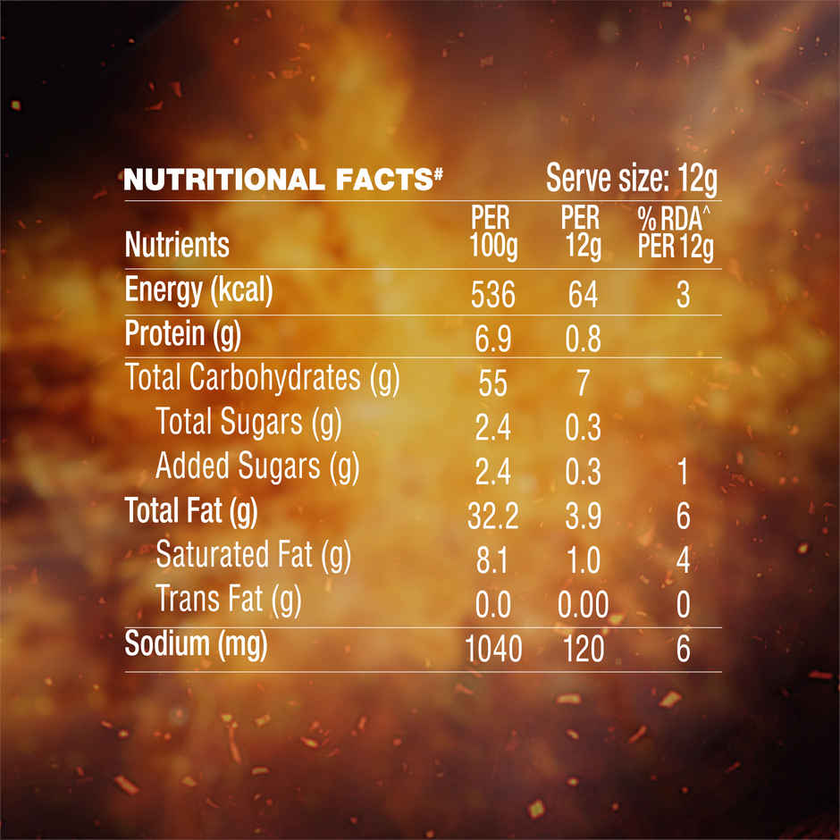 Too Yumm Smoking Hot Bhoot Potato Chips, No Palm Oil Healthy Spicy Chips, 35% Less Saturated Fats