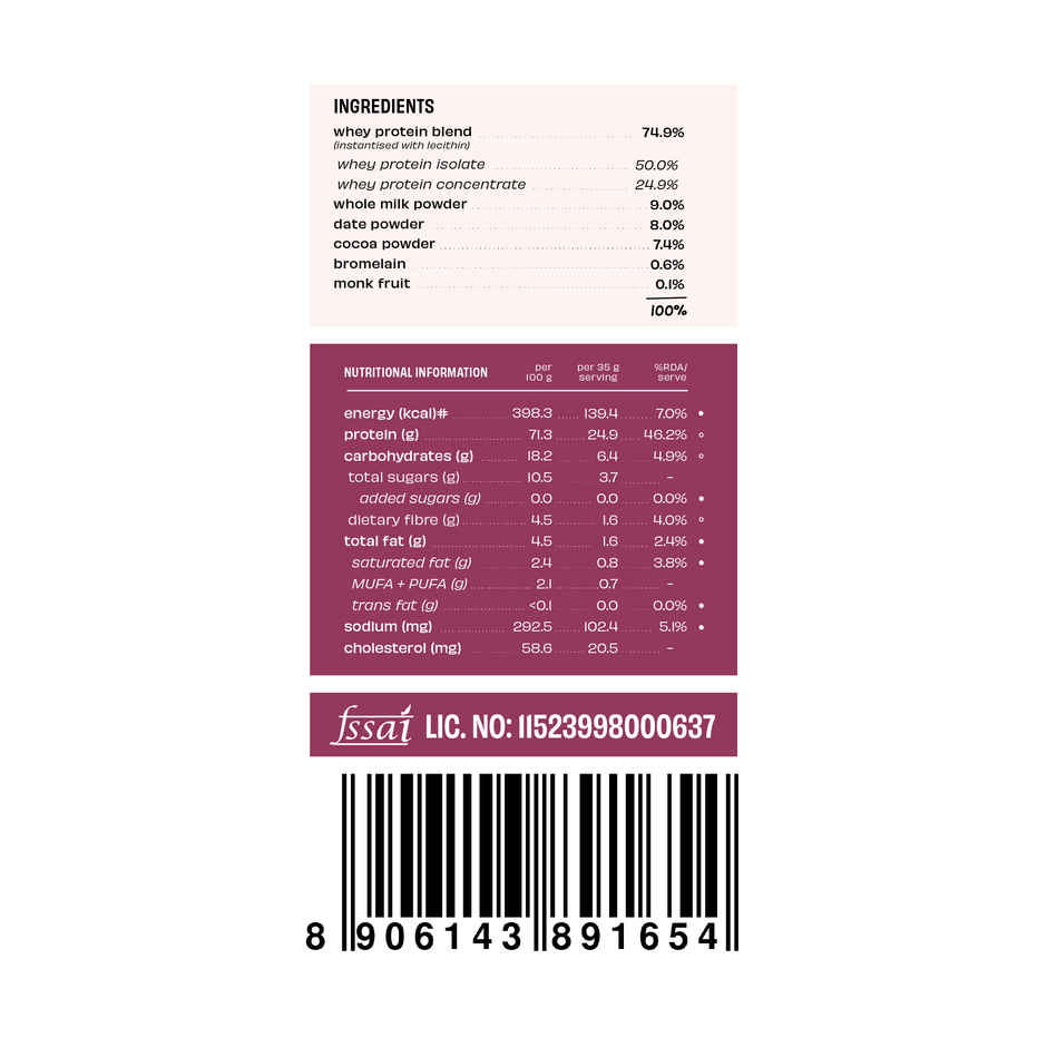 The Whole Truth Whey Protein Powder Light Cocoa (24g Protein Per Scoop) Combo