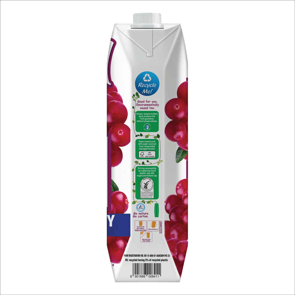 Real Activ Cranberry Juice | No Added Sugars & Preservatives