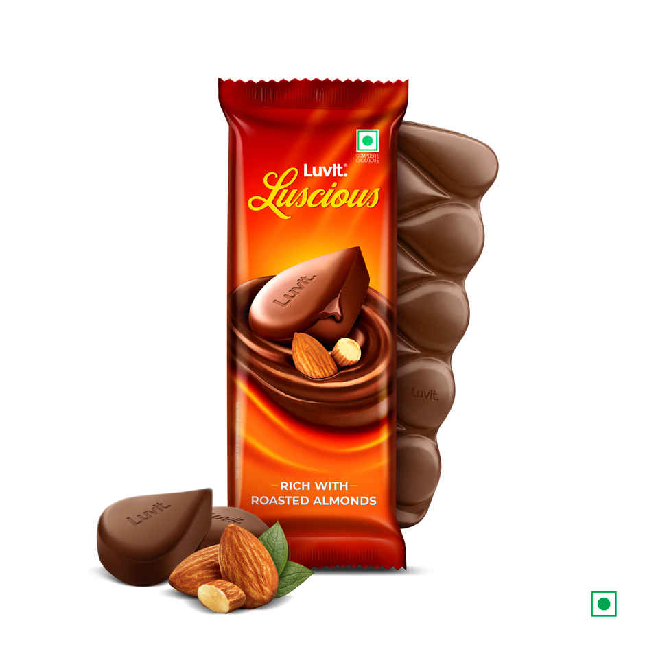 Luvit Luscious Roasted Almond Chocolate Bar
