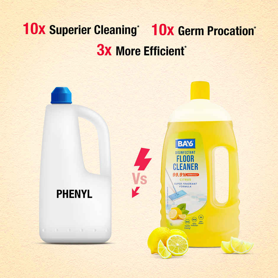 BAY6 Floor Cleaner Super Fragrant Citrus Formula