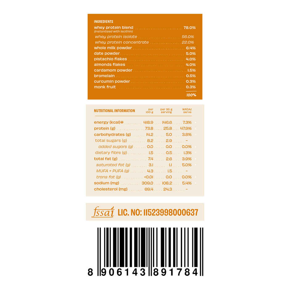 The Whole Truth Whey Protein Powder Pista Badaam Shake (24g Protein Per Scoop) Combo