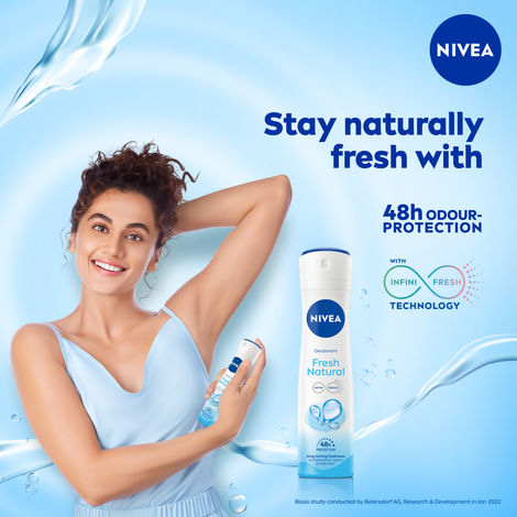 Nivea Women Deodorant Fresh Natural Long Lasting Freshness & 48h Protection