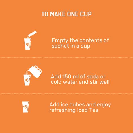 Chaayos Lemon Instant Tea Premix - Refreshing Welcome Drink (10pc) & Chaayos Peach Instant Tea Premix - Refreshing Welcome Drink (1pc) Combo