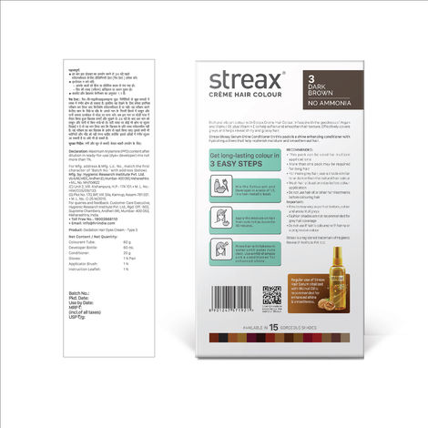 Streax Cream Hair Colour Dark Brown