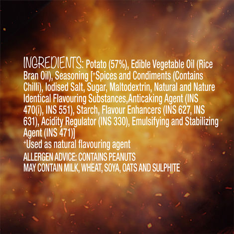 Too Yumm! Bhoot Potato Chips Spicy Chilli Flavour Chips | No Palm Oil Snacks