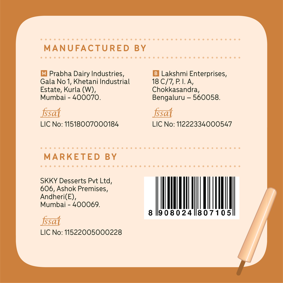 Go Zero Malai Kulfi Guilt Free Ice Cream Stick