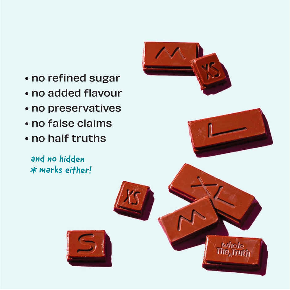 The Whole Truth Dark Cocoa Bar - Sea Salt | 80 g | Sweetened With dates