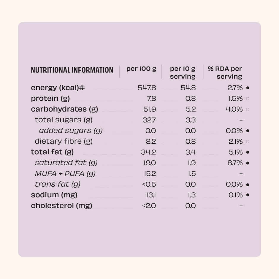 The Whole Truth Dark Cocoa Bar - Almond Raisin | 80 g | Sweetened with dates