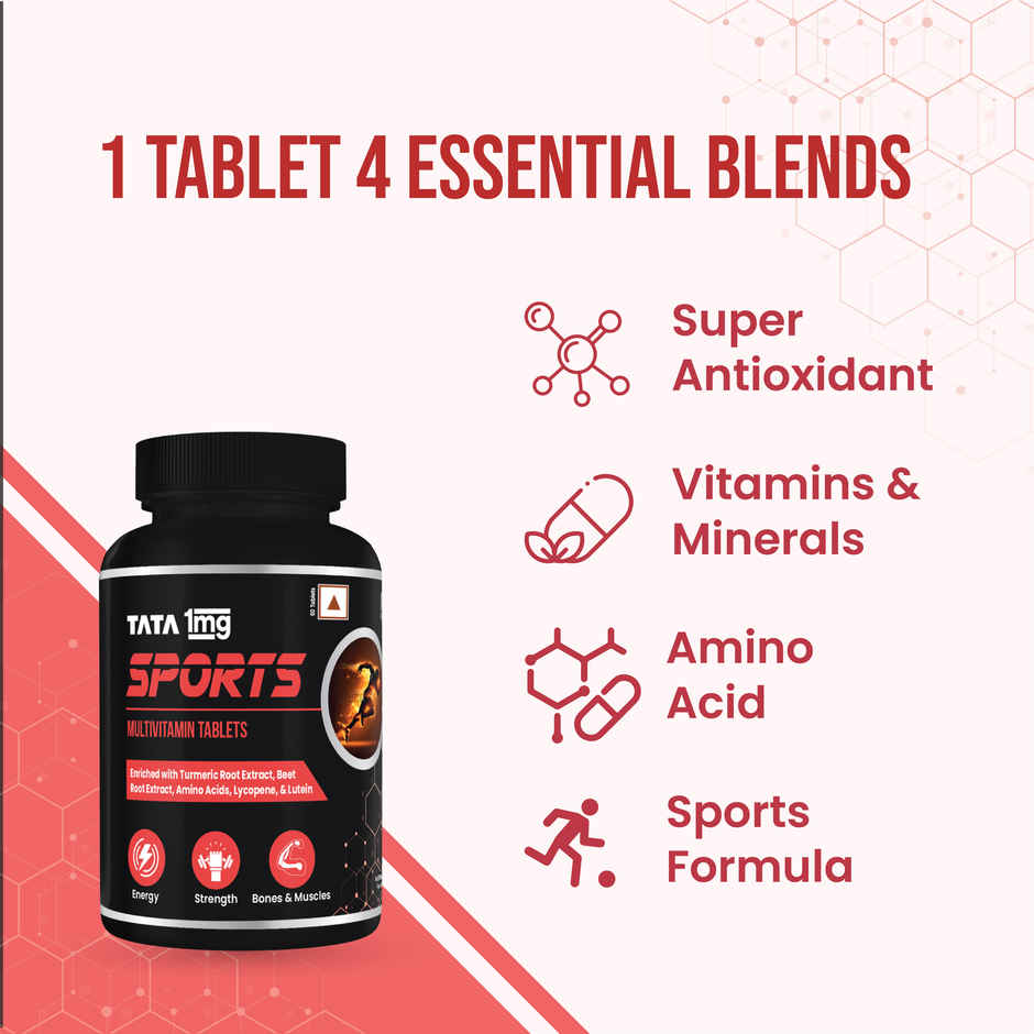 Tata 1mg Sports Multivitamin Pack Of 60