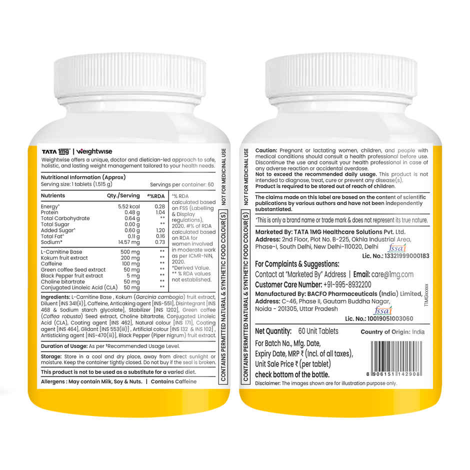 Tata 1mg Weightwise Fat Burner