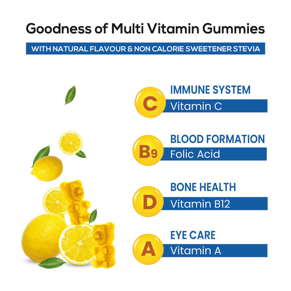 Tata 1mg Multivitamin Gummies Zinc Magnesium Folic Acid Immunity Energy