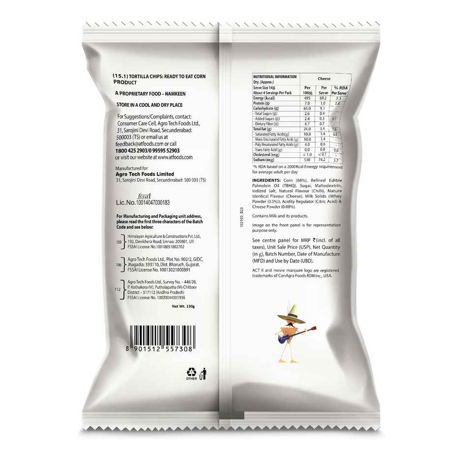 ACT II Nachoz Cheese, Tortilla Chips, Ready to Eat Snacks