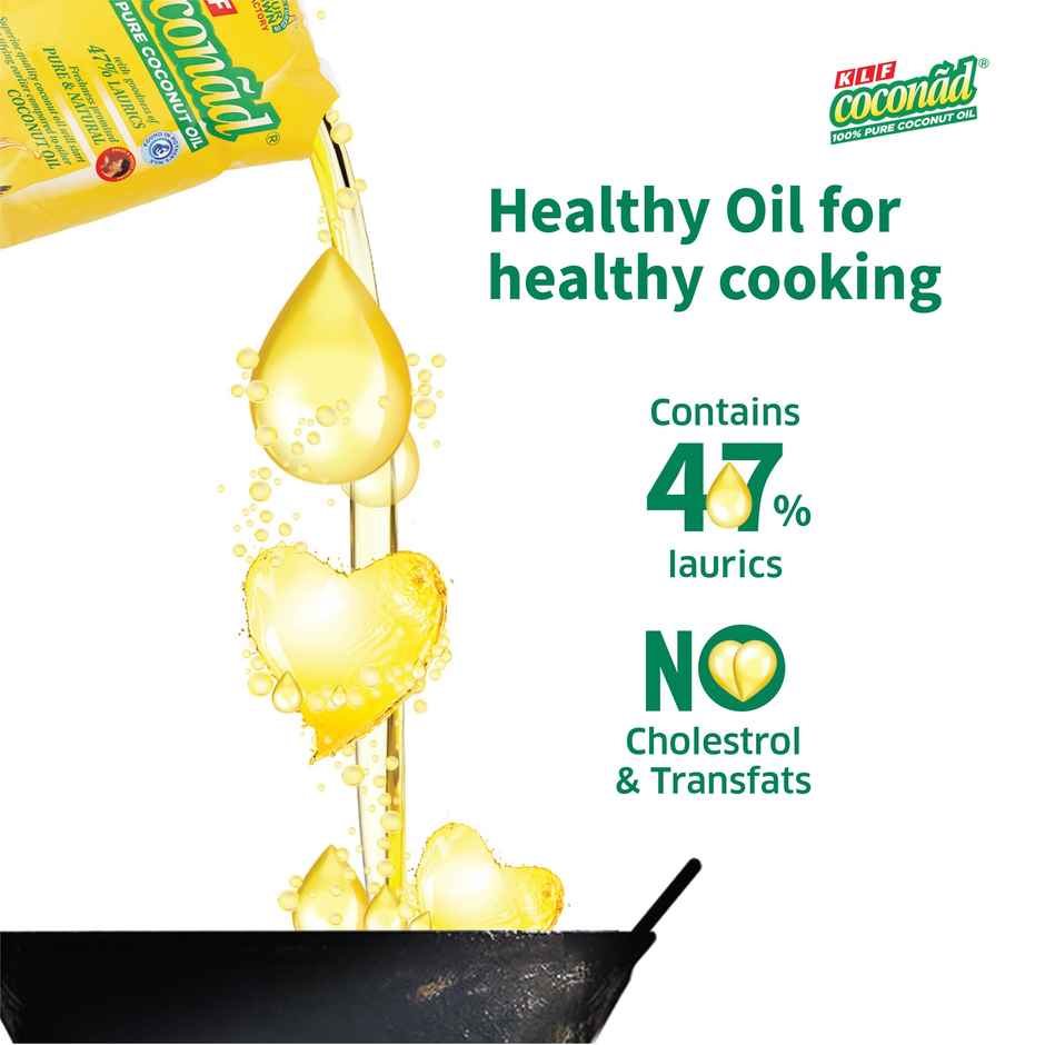 KLF Coconad Pure Coconut Cooking Oil | Pouch