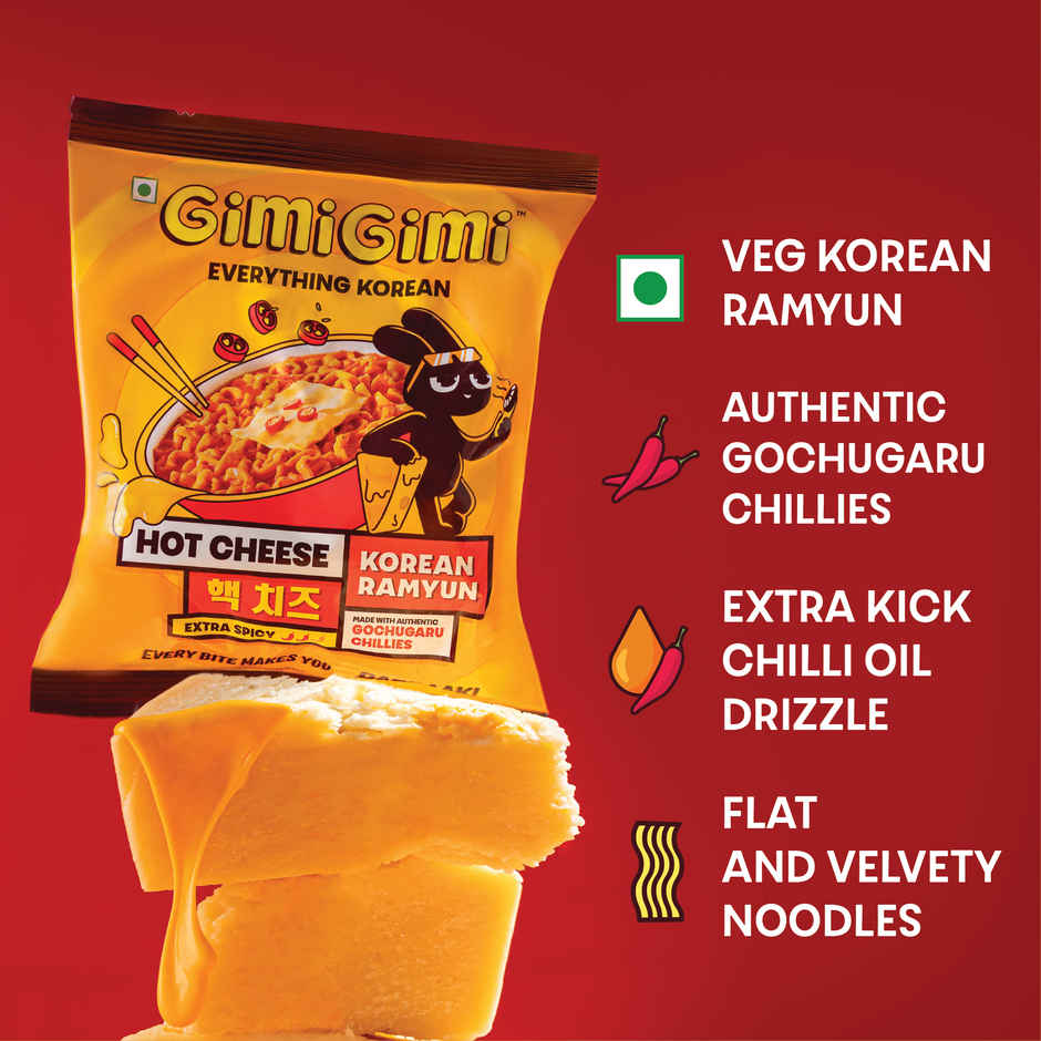 Gimi Gimi - Hot Cheese - Veg Korean Ramen Noodles