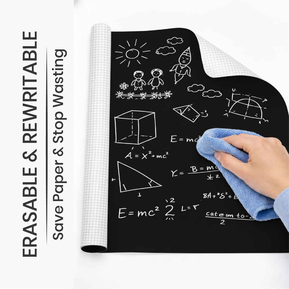 Yajnas Premium Blackboard Sticker | Self-Adhesive Chalkboard Wall Sticker | For Home, Office & Kids