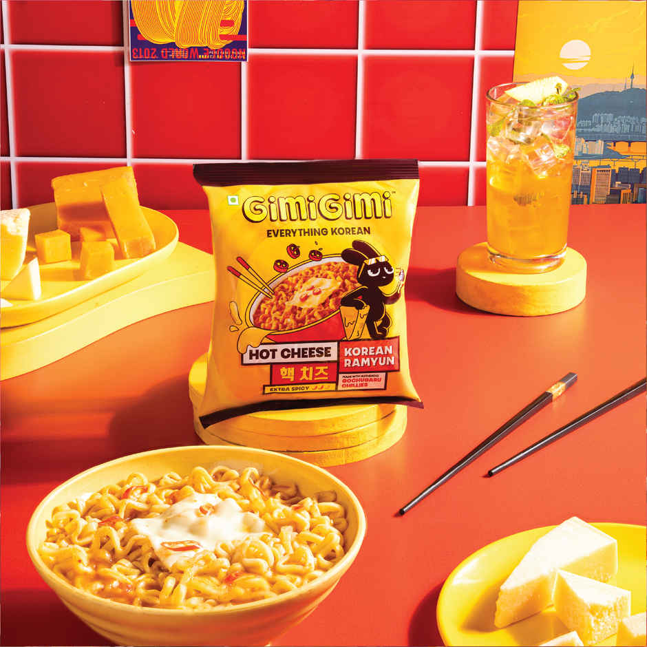 Gimi Gimi - Hot Cheese - Veg Korean Ramen Noodles