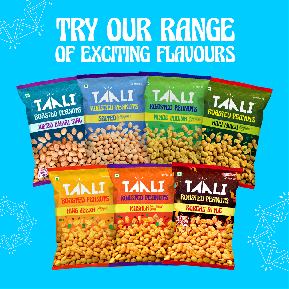 Taali Jumbo Khari Sing with Himalayan Rock Salt, Roasted Peanuts, No Palm Oil