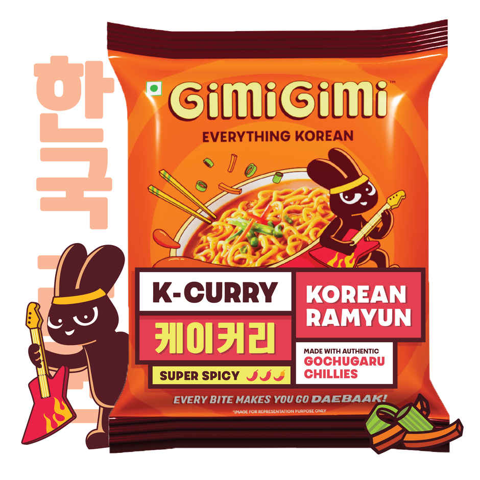 Gimi Gimi - K Curry - Veg Korean Ramen Noodles