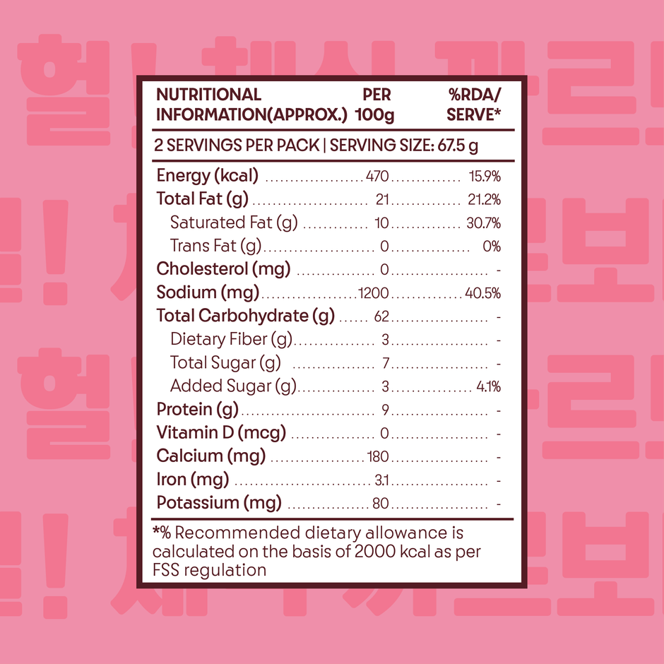 Gimi Gimi - Veg Carbonara - Veg Korean Ramen Noodles