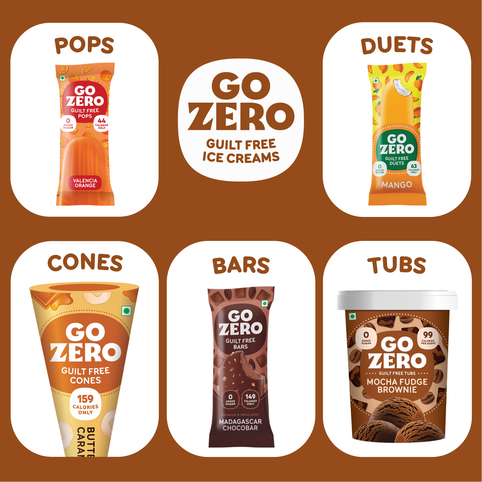 Go Zero Mocha Fudge Brownie Guilt Free Ice Cream Cup