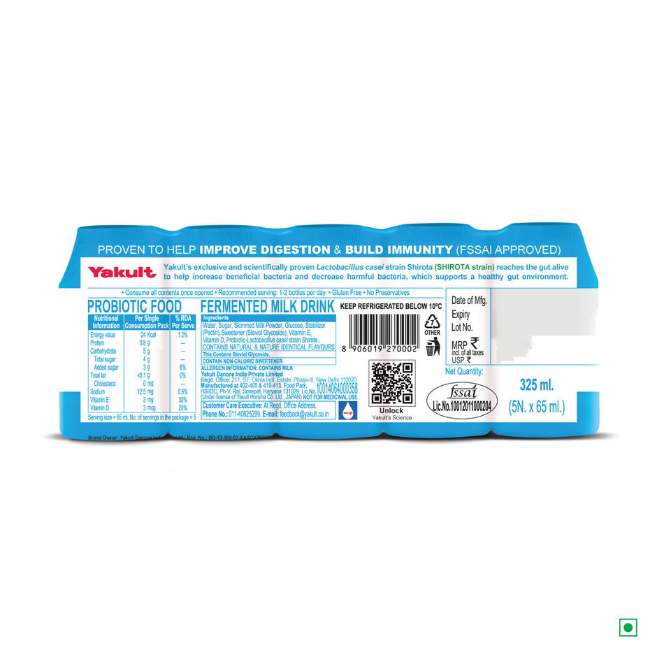 Yakult Light Probiotic Fermented Milk Drink