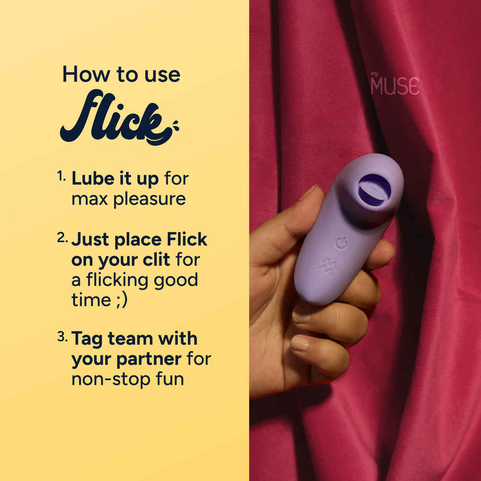 MyMuse Flick Tongue Massager | Gentle, Unique Feel