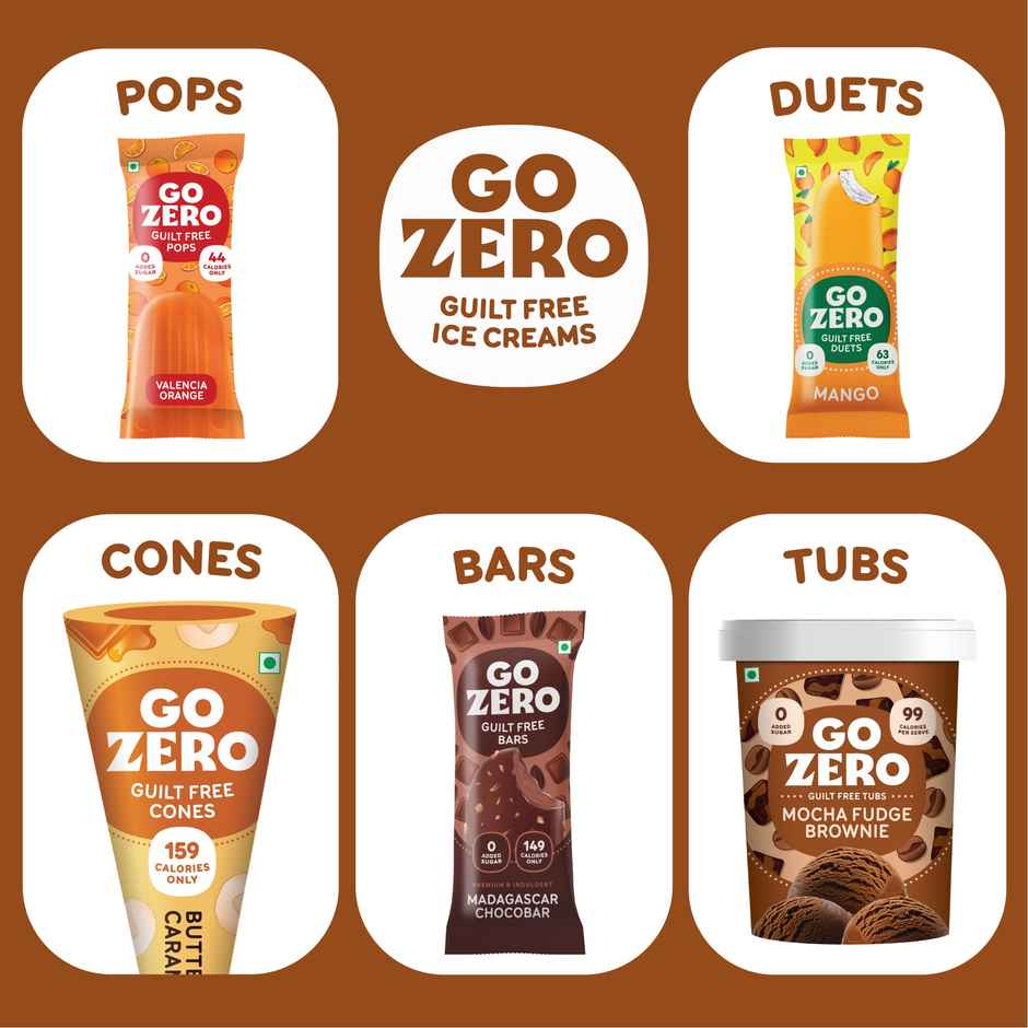 Go Zero Mocha Fudge Brownie Guilt Free Ice Cream Cup