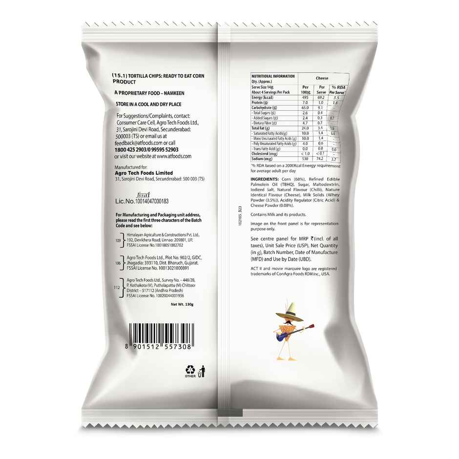 ACT II Nachoz Cheese, Tortilla Chips, Ready to Eat Snacks