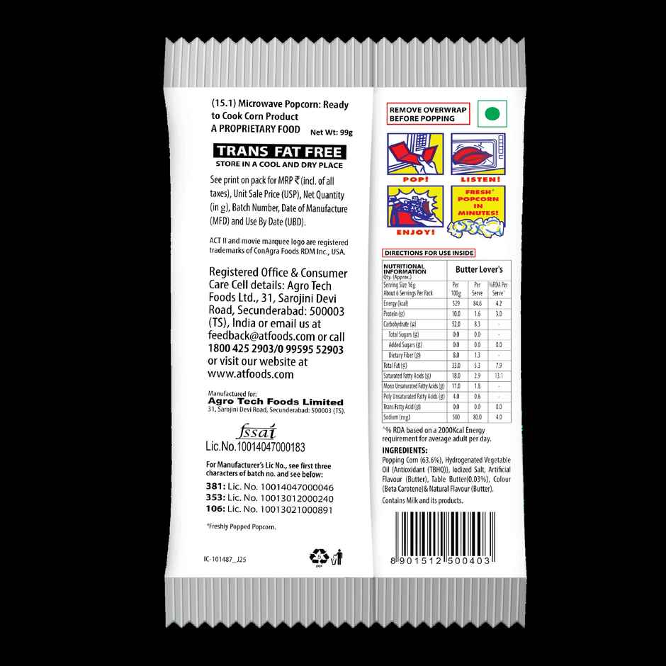 Act II Microwave Popcorn | Butter Lover's, Big Pack, Hot & Fresh in 3 mins