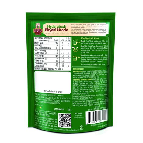 India Gate Classic Hyderabadi Biryani Masala