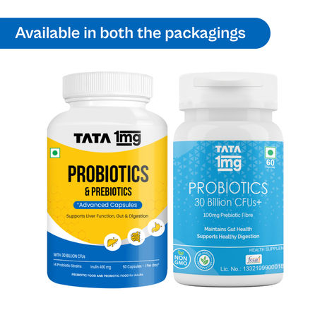 Tata 1mg Probiotics 30 Billion Cfus+ 60 Capsules