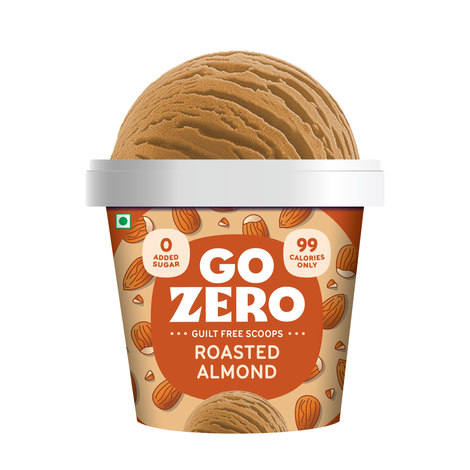 Go Zero Roasted Almond Low Calorie Guilt Free Icecream Cup