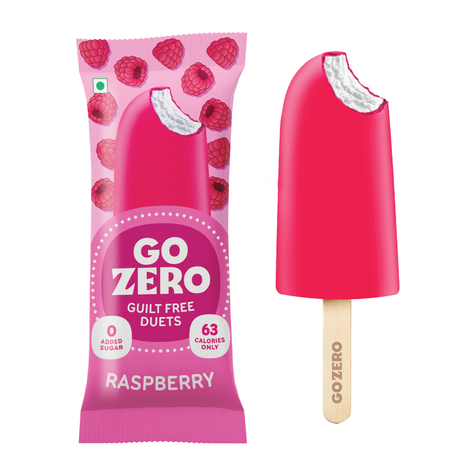 Go Zero Raspberry Duet Low Calorie Guilt Free Ice Cream Stick