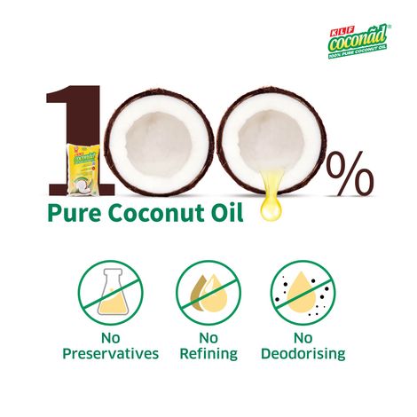 KLF Coconad Pure Coconut Cooking Oil | Pouch