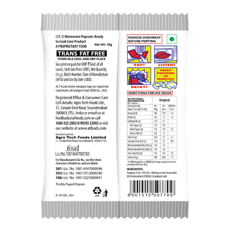 ACT II Microwave Popcorn - Orginal, Big Pack, Hot & Fresh in 3 mins