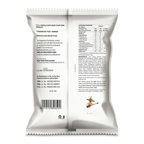 ACT II Nachoz Jalapeno, Tortilla Chips, Ready to Eat Snacks