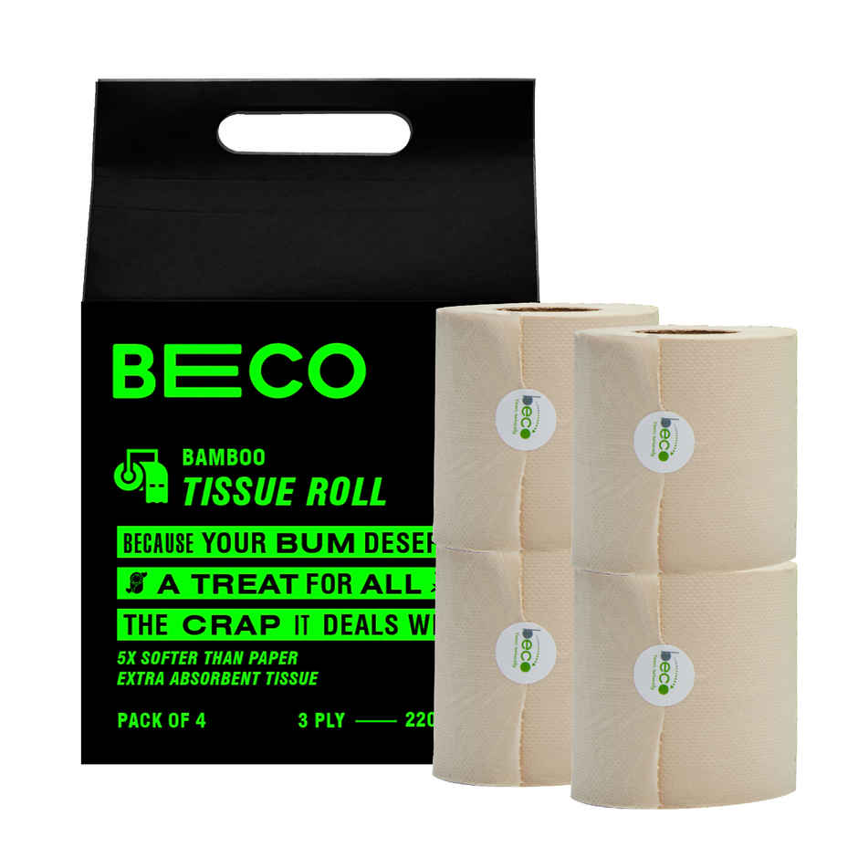 Beco Toilet Tissue Paper Roll - 3 ply - Ecofriendly