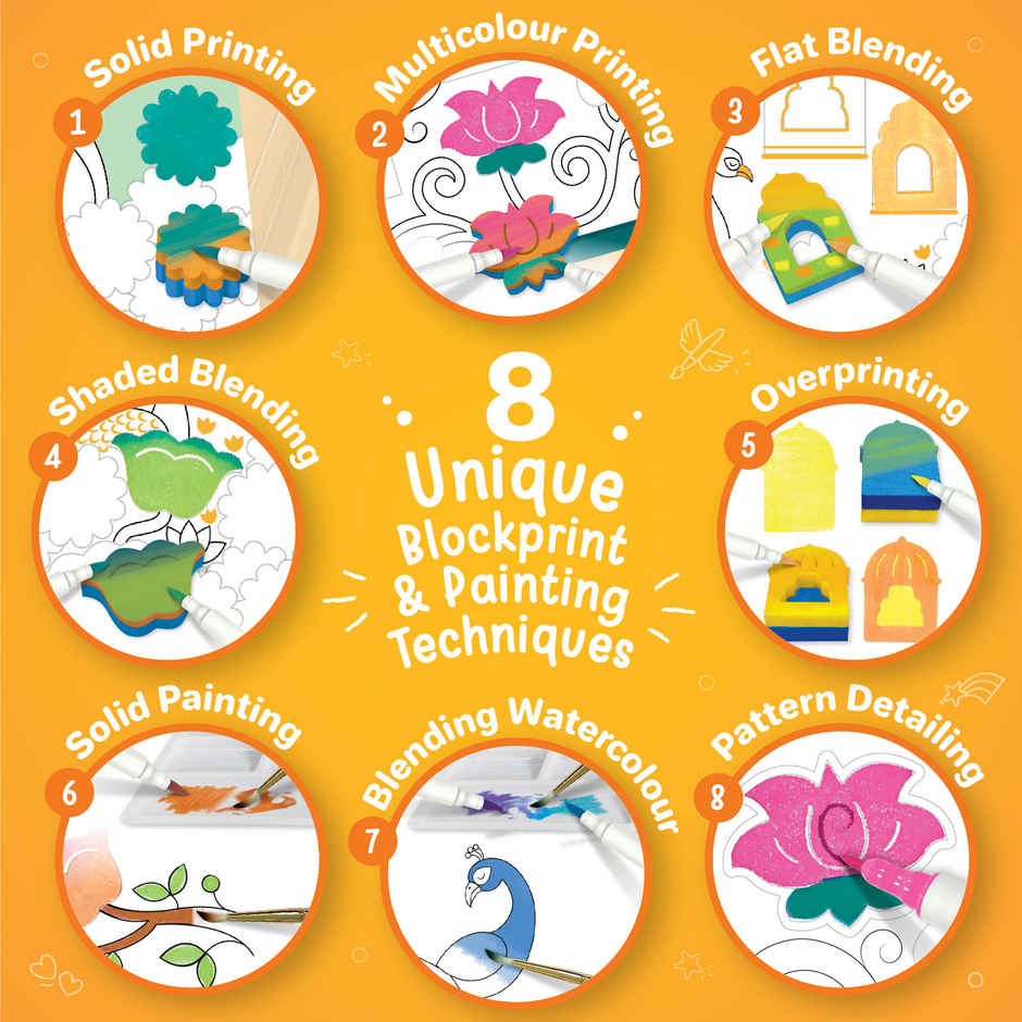 Imagimake DIY Pichwai Painting Kit | Art & Craft Toy | Traditional Art Learning Gift for Kids