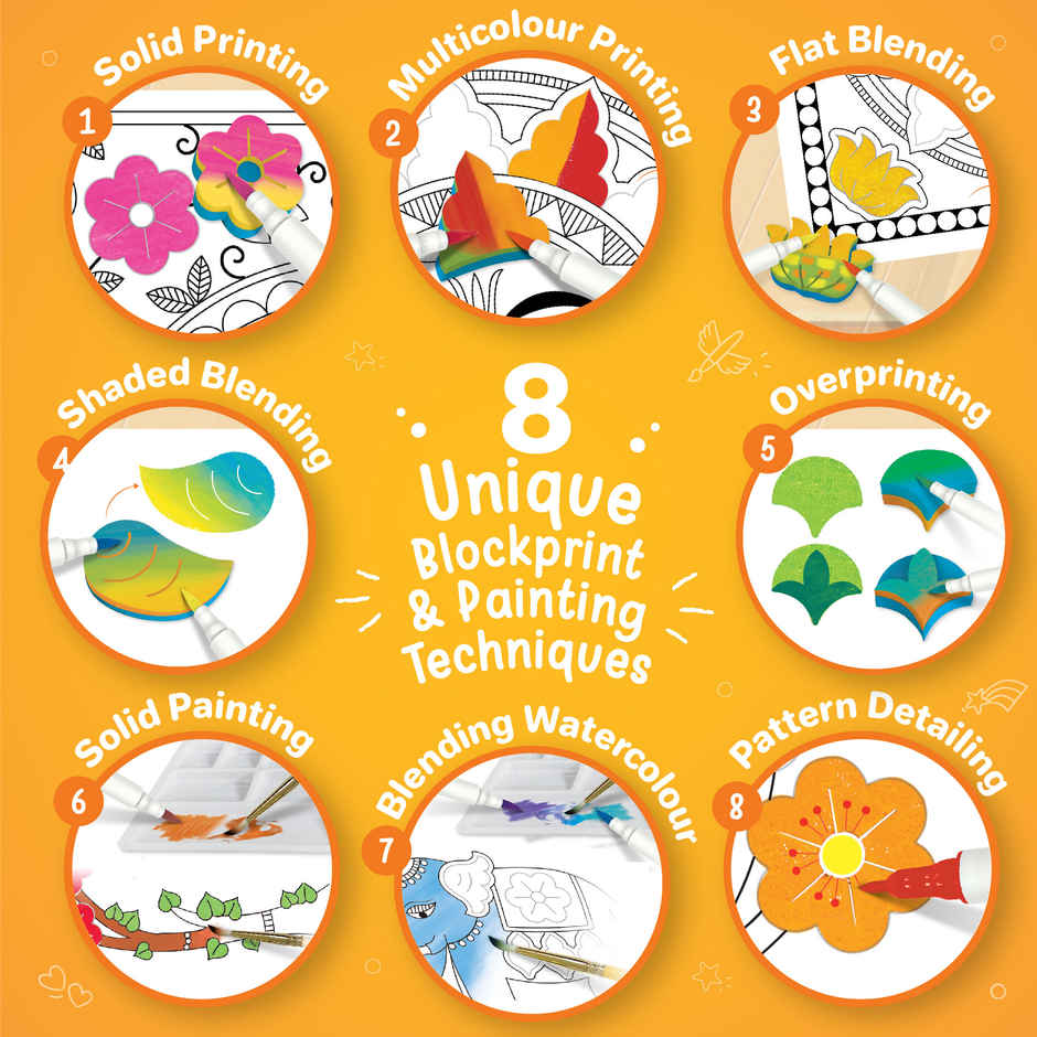 Imagimake DIY Madhubani Painting Kit | Art & Craft Toy | Creative Learning Gift for Kids