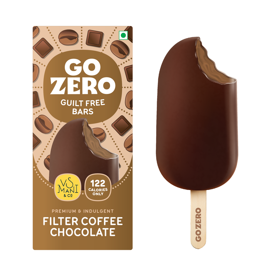 Go Zero X VS Mani Filter Coffee Chocolate Low Calorie Guilt Free Ice Cream Bar