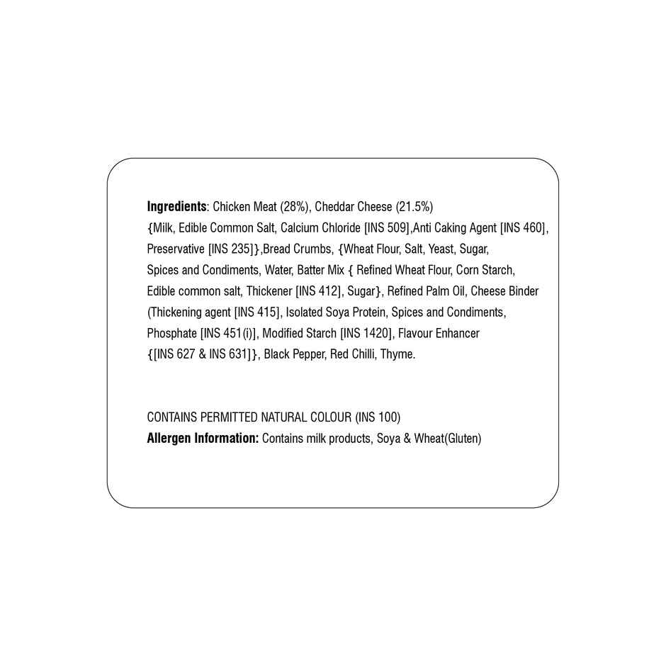 Sumeru Chicken & Cheese Nuggets