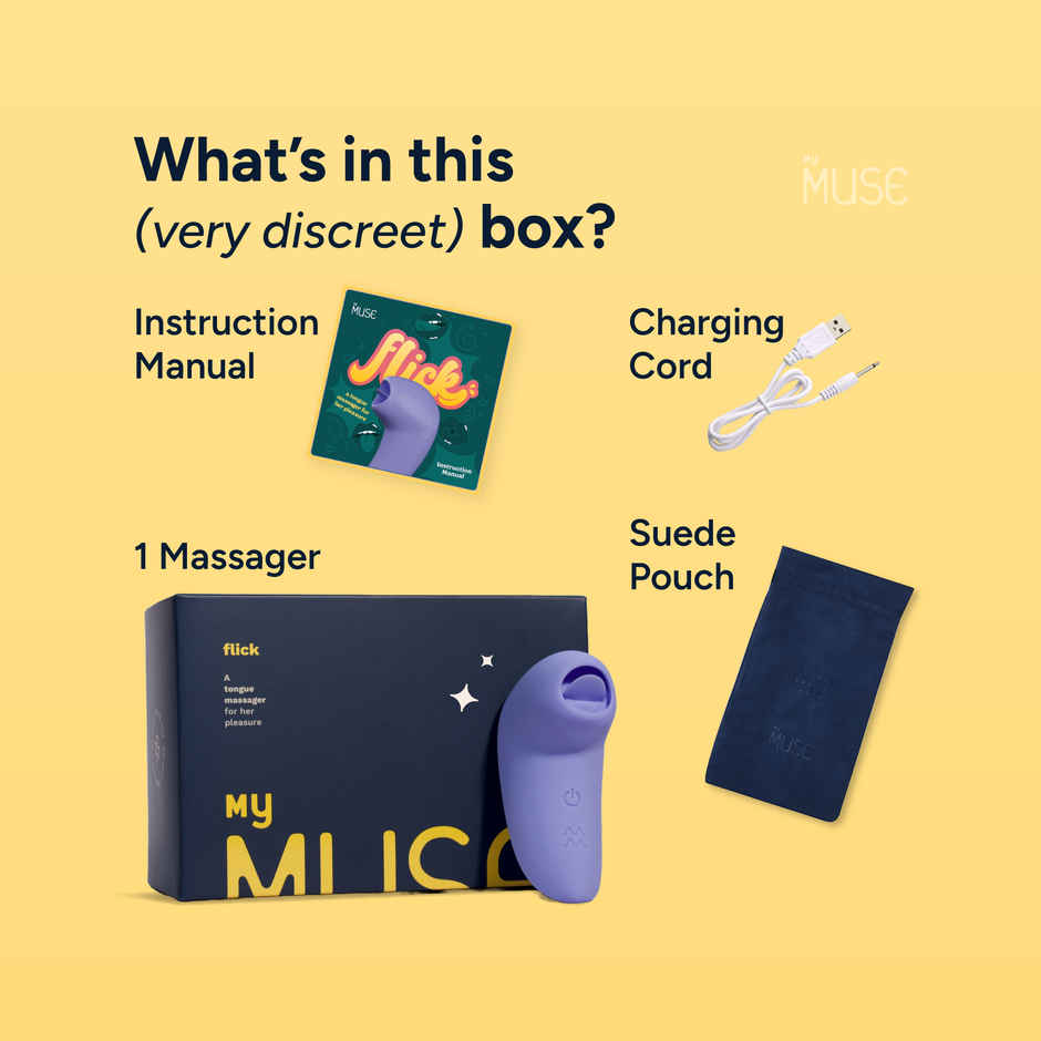 MyMuse Flick Tongue Massager | Gentle, Unique Feel