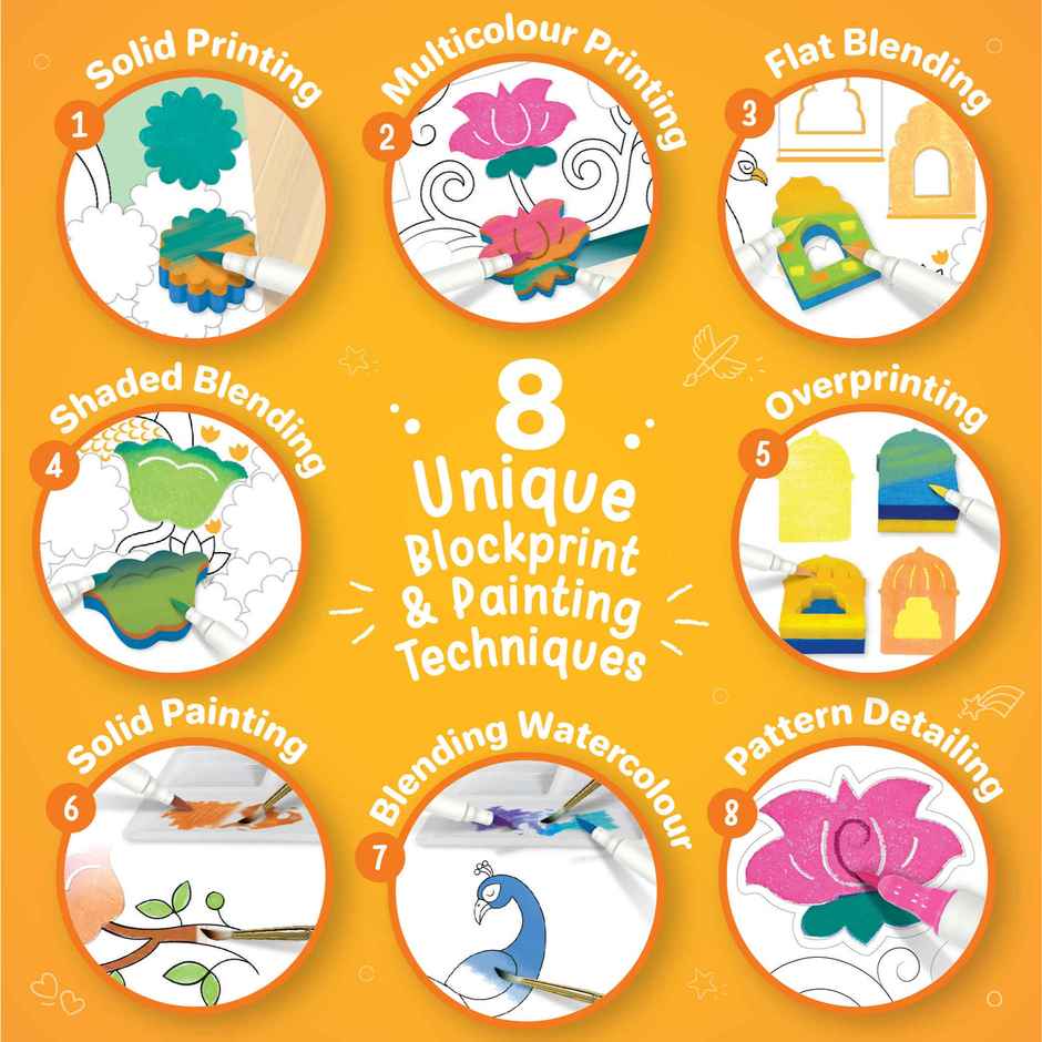 Imagimake DIY Pichwai Painting Kit | Art & Craft Toy | Traditional Art Learning Gift for Kids