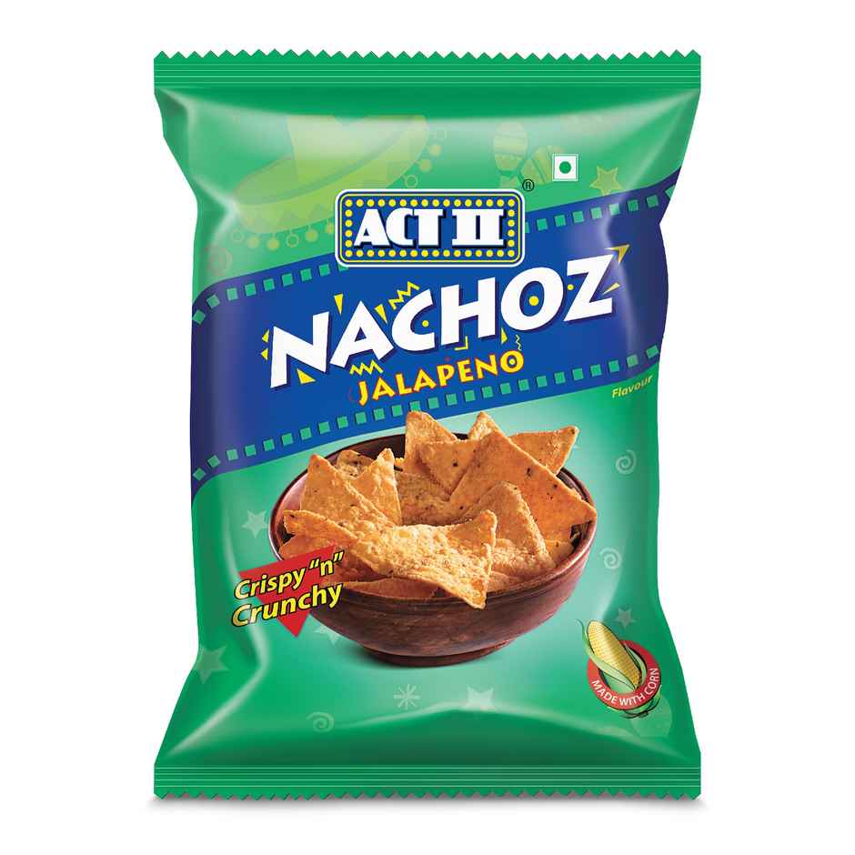 Act II Nachoz Jalapeno, Tortilla Chips, Ready to Eat Snacks