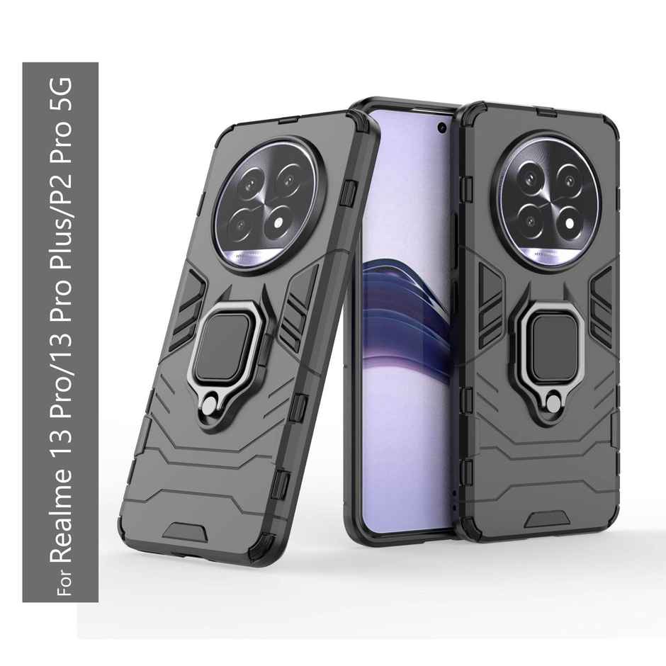 Kwine Case Realme 13 Pro / 13 Pro Plus / P2 Pro 5G Back Cover - Ring Holder Stand Case